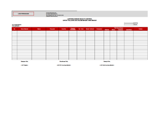 Daily Quality Control Report For Tollgate Qc In Incoming Material Form Download